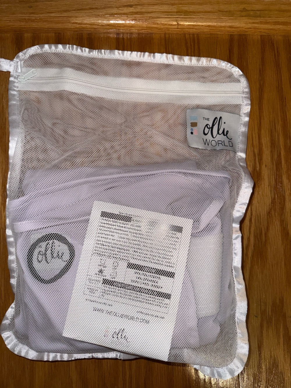 The Ollie World purple swaddle with Mesh Storage Bag - Picture 4 of 7